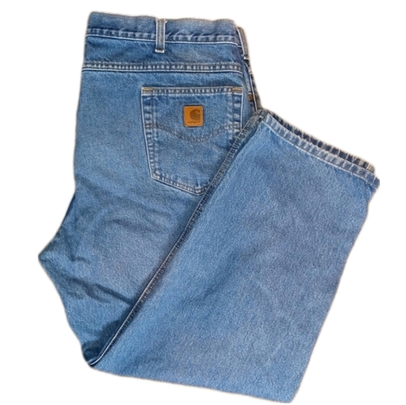 Vintage Carhartt :: 90s Y2K Men's Carhartt Jeans Size Waist 44 × 29 - Picture 2 of 8